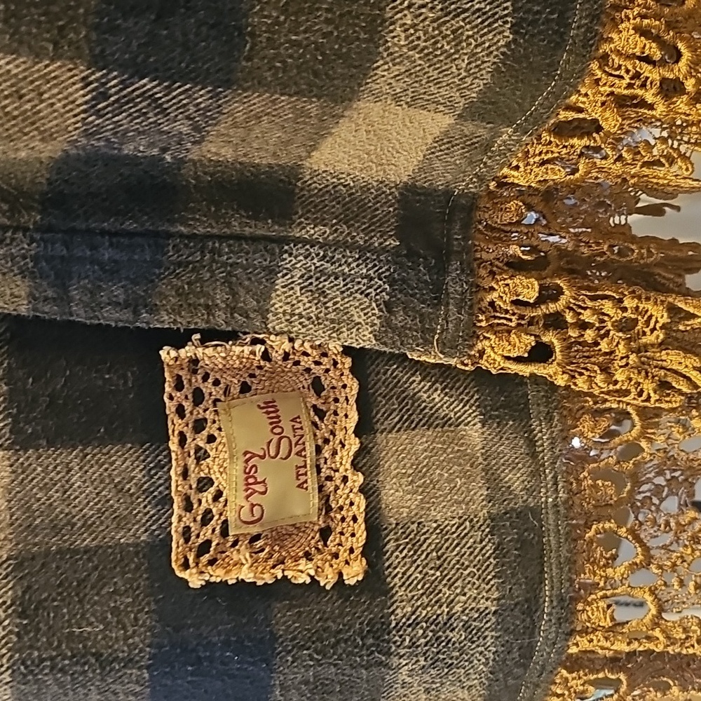 Upcycled Flannel Vest XL - Picture 3 of 6